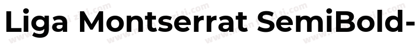 Liga Montserrat SemiBold字体转换
